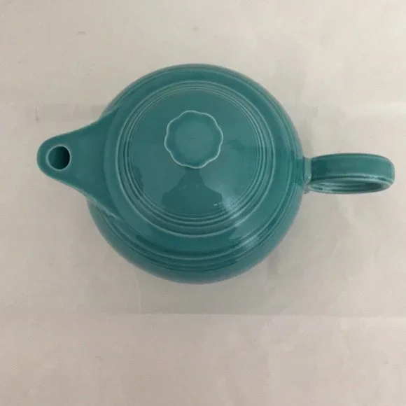 Turquoise Fiestaware Teapot - Picture 3 of 11
